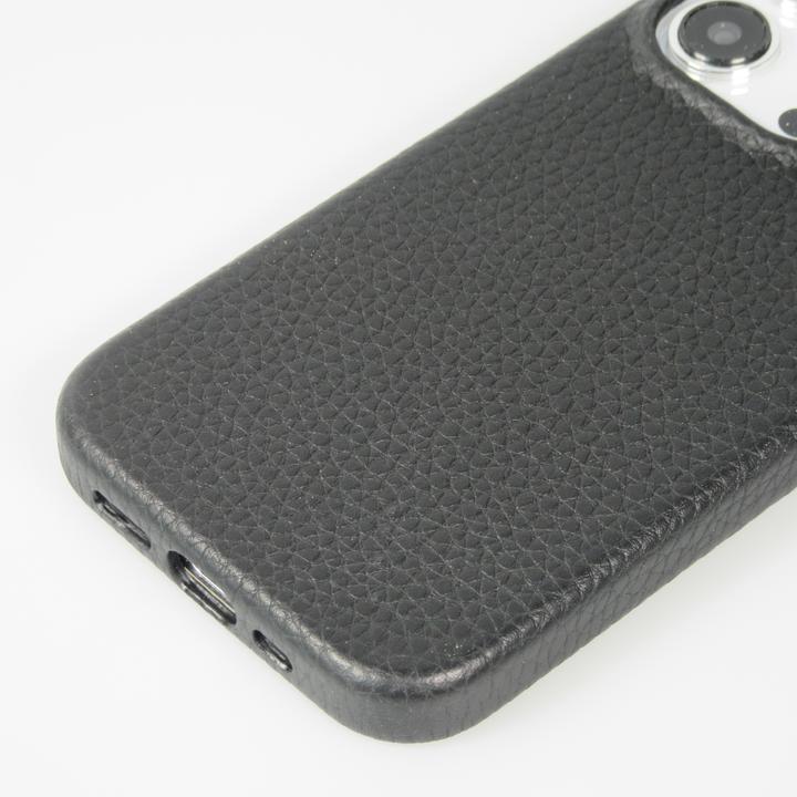 Image du produit PhoneLook Coque Cuir de veau luxe grainé intégral avec boutons métalliques et MagSafe (Apple iPhone 14 Pro Max)