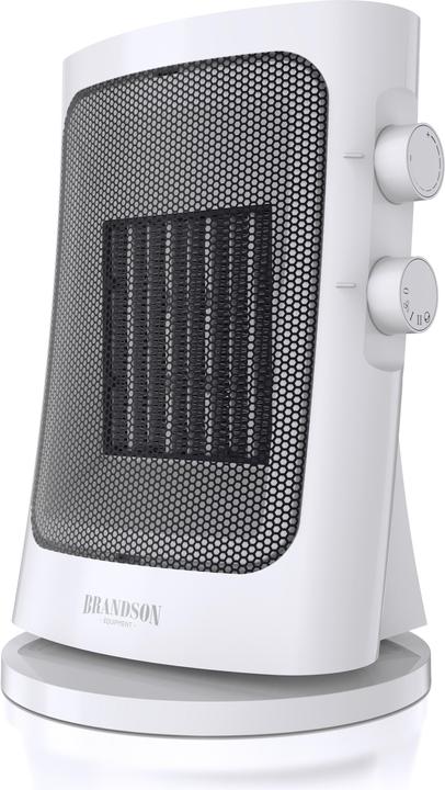 Brandson Keramikheizlüfter 1500 W, Keramik Heizlüfter mit Tragegriff & Oszillation, Badezimmer Heizung (1500 W)