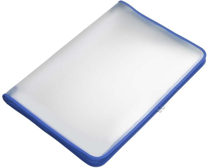 Immagine prodotto Foldersys Tasca con zip A3 PP incolore traslucida blu (A3, 1 x)