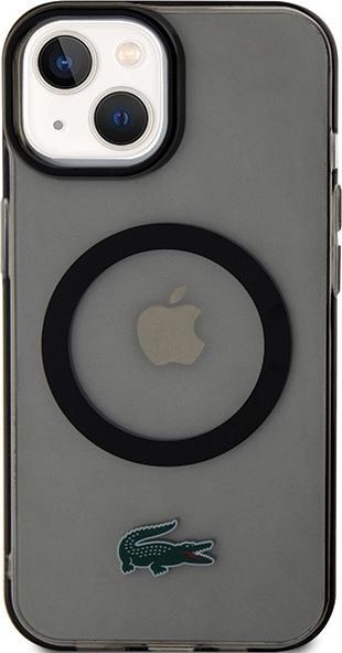 Actual product image Lacoste LCHMP15SULOK iPhone 15 6.1" czarny/black hardcase Transparent MagSafe (Apple iPhone 15)