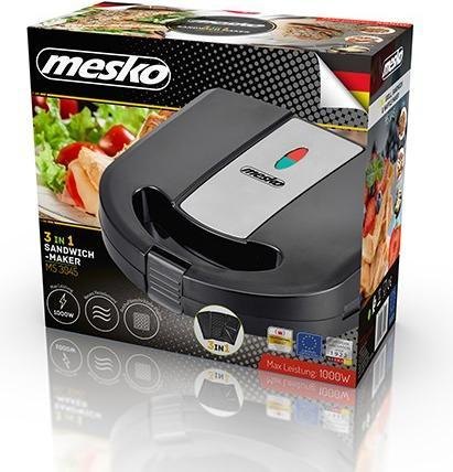 Produktbild Mesko Sandwich maker Sandwich Maker 3 in 1 MS3045