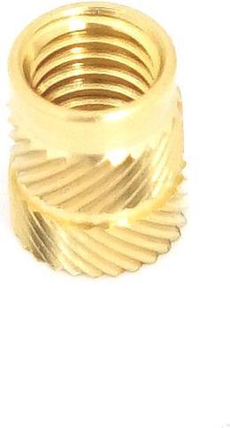 Actual product image Rs Pro M6 Brass Threaded Insert, 9.5mm diameter 8mm Depth (M6)