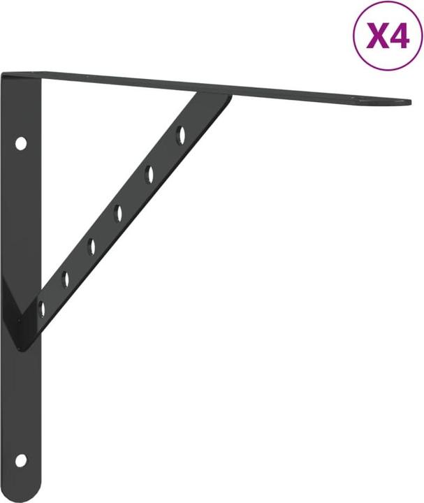 Produktbild VidaXL Regalträger 4 Stk. Edel