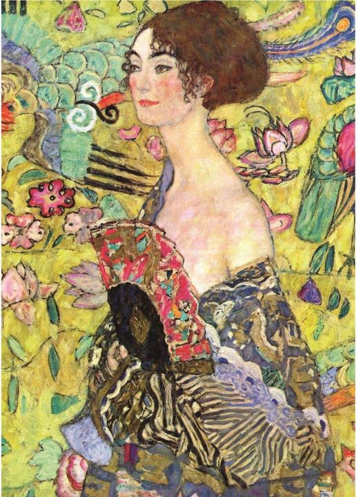 Productafbeelding Educa 19932 Πάζλ 1000Τεμ. Dame met waaier, Gustav Klimt (1000 onderdelen)