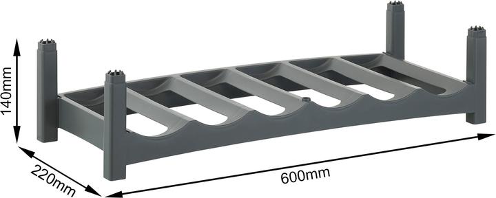 Produktbild Rotho Vario (60 x 22 x 14 cm, 6 Fl.)