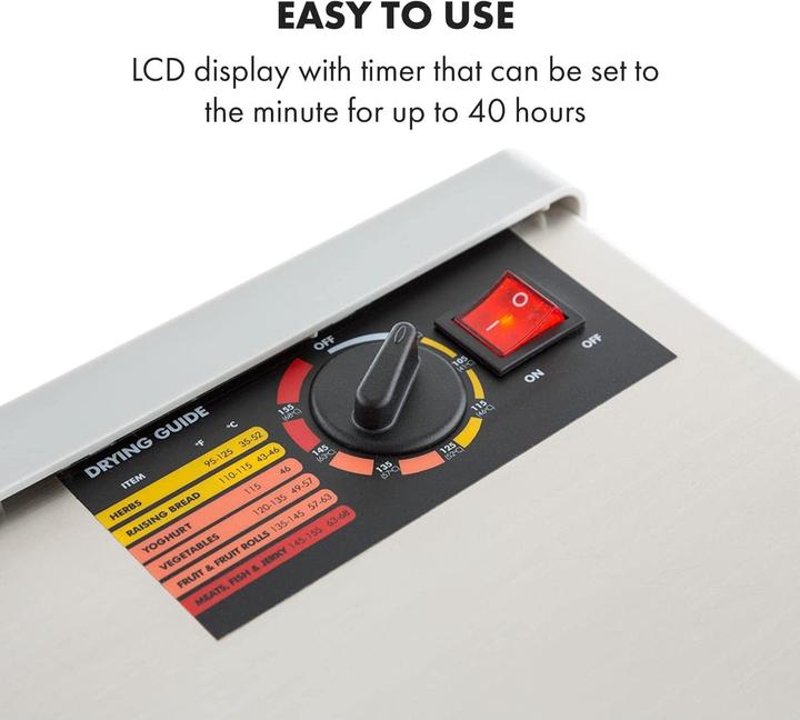 Produktbild Klarstein Fruit Jerky Pro 6 Dörrautomat Dehydrator 6 Etagen Edelstahl