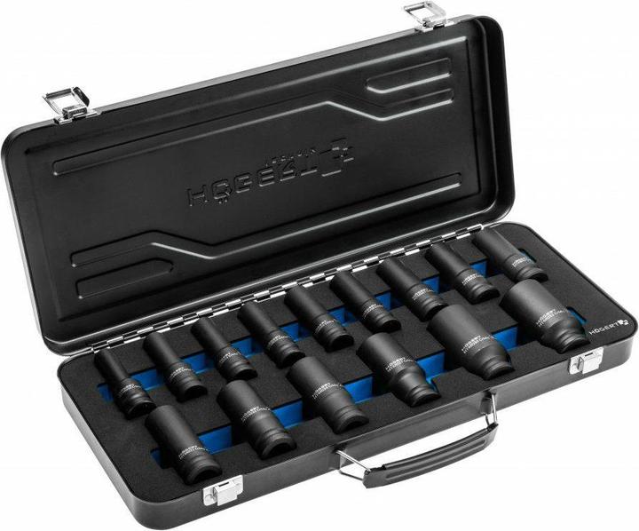 Högert Impact wrench sockets 15 pcs, CrMo