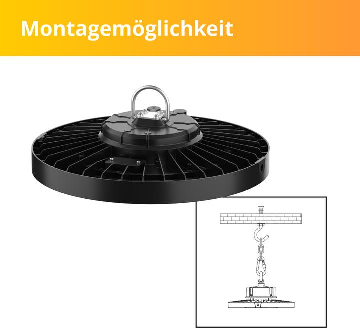 Image du produit Enova ELED 500110 - LED-HighBay UFO, 100 W, 14000 lm, 4000 K (14000 lm)