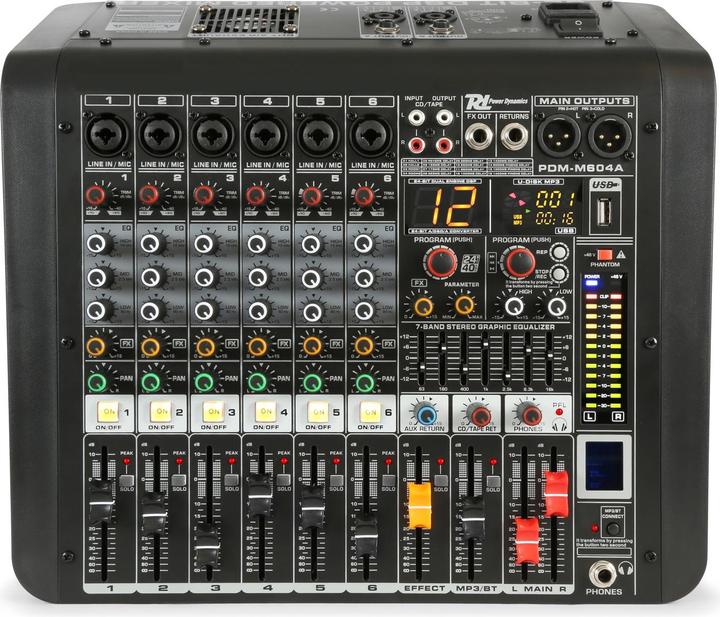 Image du produit Power Dynamics Mélangeur PDM-M604A (Studio et mixeur live)