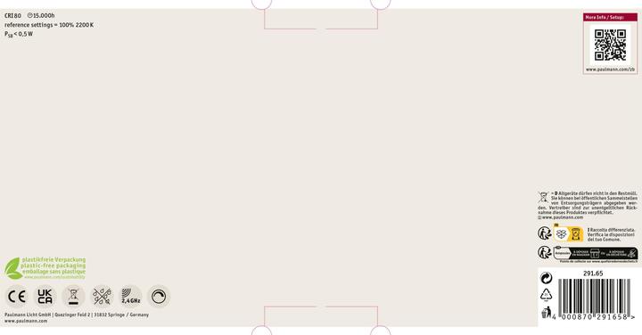 Actual product image Paulmann Globe Zigbee filament (E27, 0.60 W, 470 lm, 1 x, G)