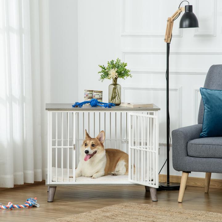 Actual product image PawHut Dog cage with raised design