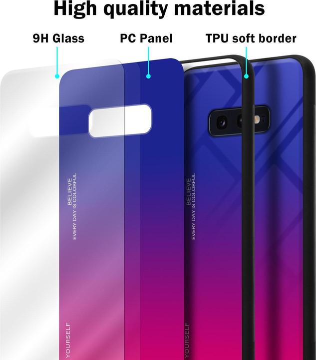 Image du produit Cadorabo Couverture en verre TPU 2 couleurs (Samsung Galaxy S10e)
