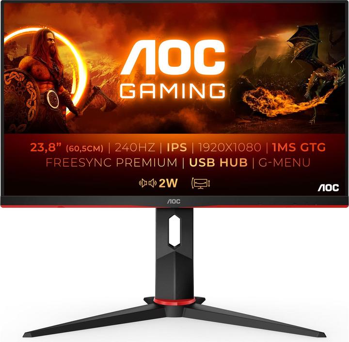 Actual product image AOC 24G2ZU/BK (1920 x 1080 pixels, 23.80")