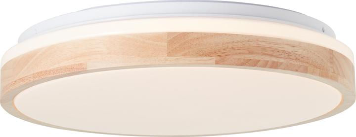 Actual product image Brilliant Brodsky LED ceiling light 38cm wood light/white (2500 lm)