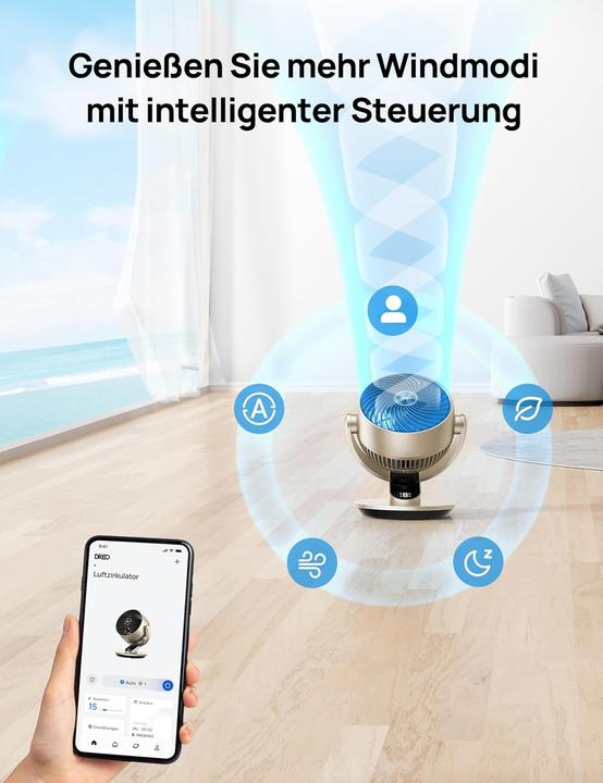 Produktbild Dreo Leiser Smart Tischventilator Lynx S mit Fernbedienung, Timer und Ap-Steuerung
