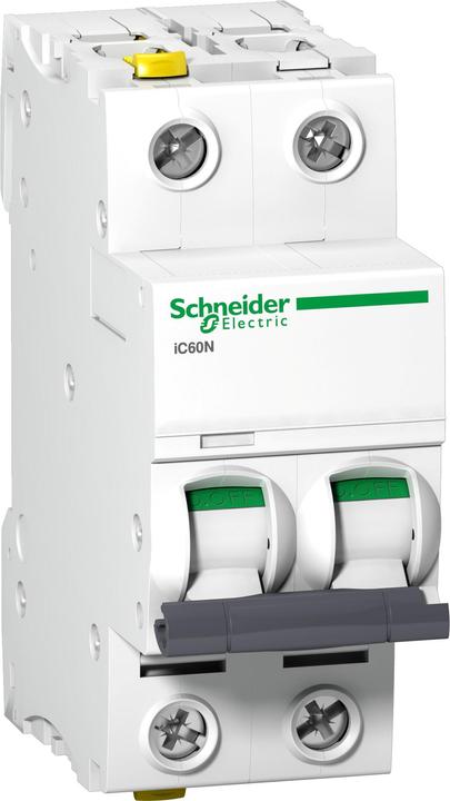 Actual product image Schneider Electric Acti9 iC60N MCB 2 Pole 16A Curve C