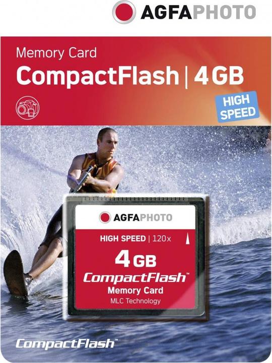Immagine prodotto AGFAPHOTO Compact Flash 4GB ad alta velocità 120x MLC (4 GB, CF)
