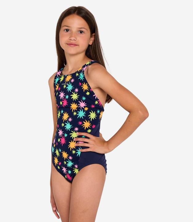 Image du produit Nabaiji Maillot de bain 1 pièce natation Fille - 500 Kamiye oaoa bleu foncé