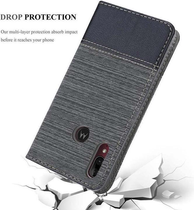 Actual product image Cadorabo Book Jeans Optics Cover (Motorola Moto E6 Plus)