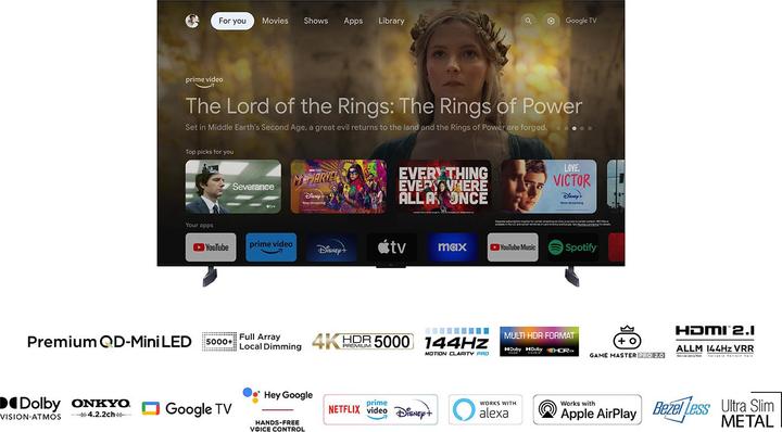 Immagine prodotto TCL 85X955 (85", LED, Mini-LED, 4K, 2023)