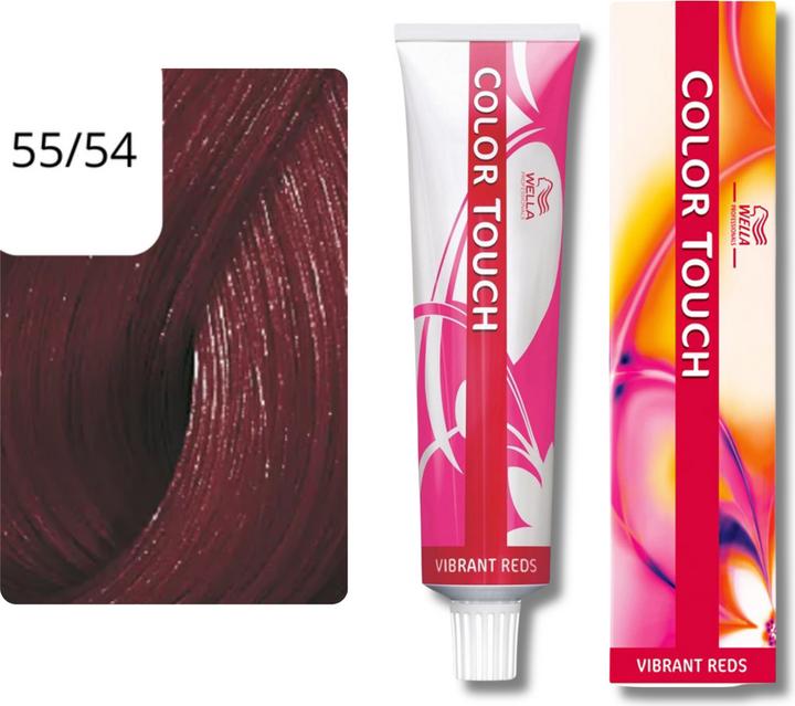 Produktbild Wella Color Touch Vibrant Reds (55/54 hellbraun intensiv mahagoni-rot)