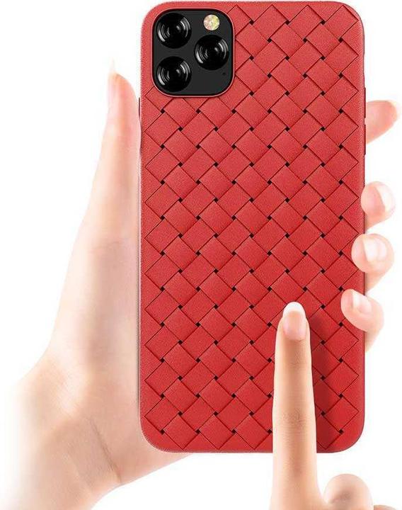 Produktbild Devia Woven Pattern Design Soft Case iPhone 11 Pro red (Apple iPhone 11 Pro)