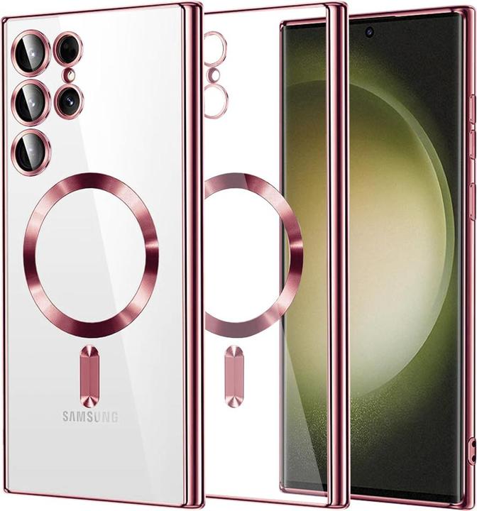 Immagine prodotto Techsuit - Luxury Crystal MagSafe - Samsung Galaxy S23 Ultra - Pink (Samsung Galaxy S23 Ultra)