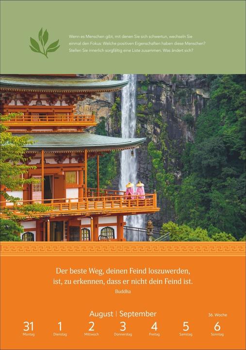 Immagine prodotto Harenberg Wege der Achtsamkeit Wochen-Kulturkalender 2026 - Anregungen für jede Woche (Tedesco, Martina, Schnober-Sen, 2025)