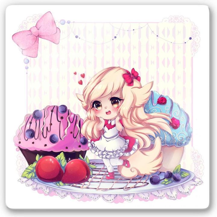 Image du produit Trenddeko La Doll Blanche - Chibi Belle (50 x 50 cm)