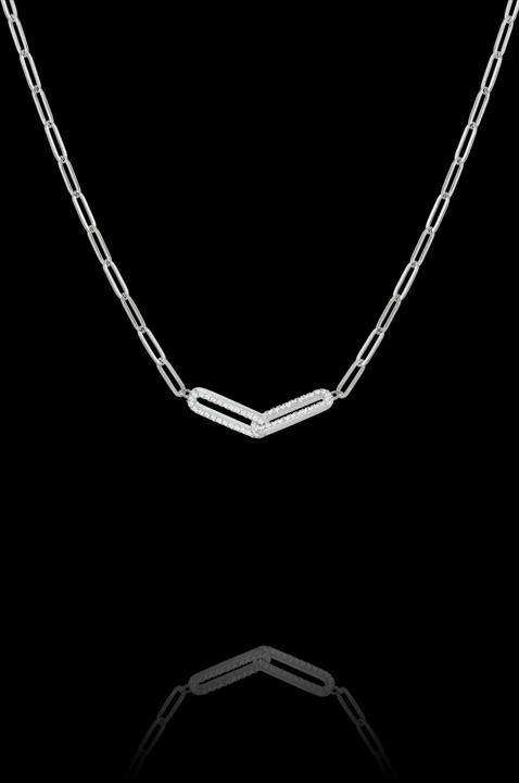 Charles Garnier Silberkette, Zirkonoxid (Silber)