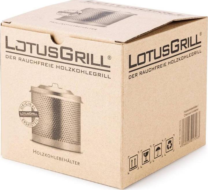 Actual product image LotusGrill Charcoal container