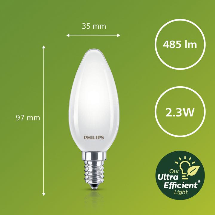 Immagine prodotto Philips Ultra efficiente (E14, 2.30 W, 485 lm, 1 x, A)