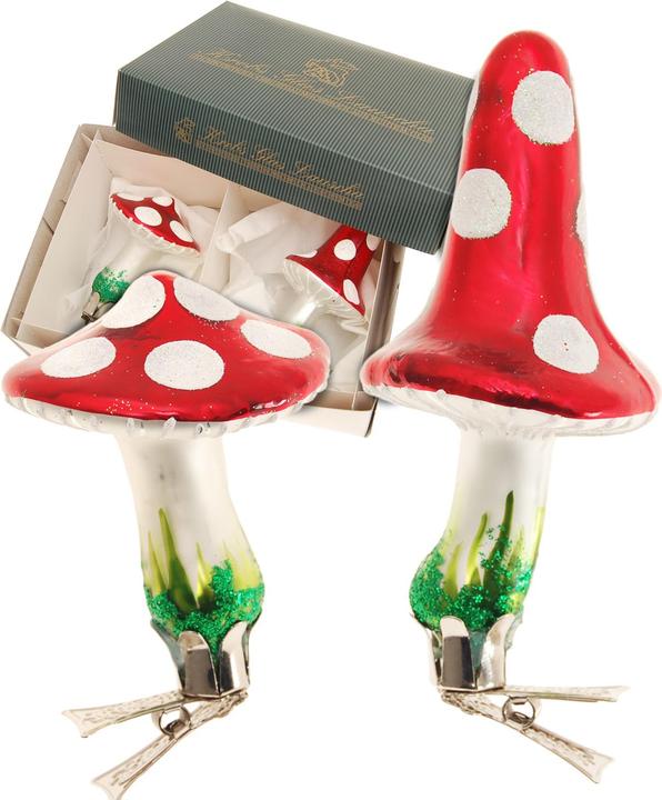 Actual product image Krebs Glas Lauscha 2er Set Fliegenpilz (2 -part)
