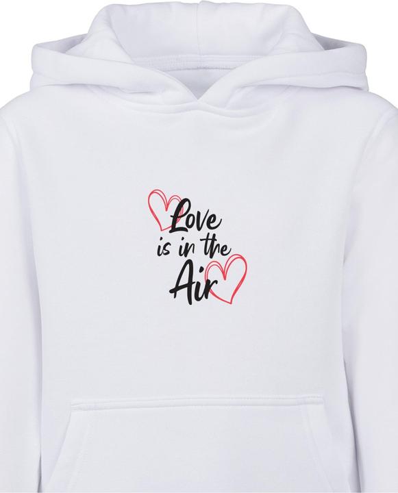 Immagine prodotto Merchcode Valentines Day - Felpa con cappuccio Basic per bambini "Love is in the Air" - 174585 (158, 164)