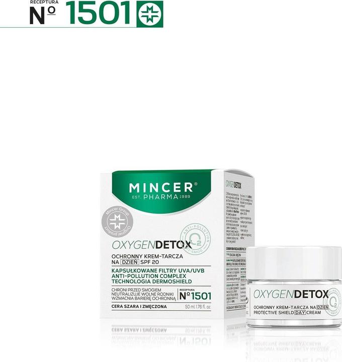 Mincer Pharma Oxygen Detox Protective Day Cream Spf20 No.1501 50Ml (50 ml, Tagescreme, SPF 20)