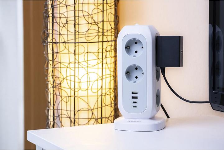 Actual product image Verbatim EU Power Tower 11 (11 x, CEE 7/4, USB-C, USB-A, 2 m)