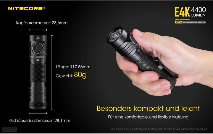 Image du produit Nitecore E4K - 4400 Lumen (11.75 cm, 4400 lm)