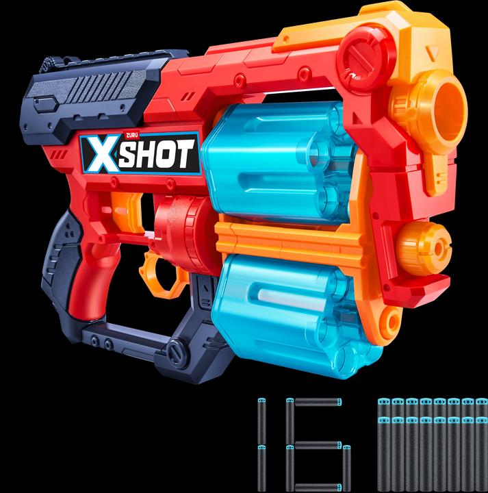 Actual product image Xshot X-Shot Excel Xcess con doppio tamburo automatico da 6 colpi e 16 dardi