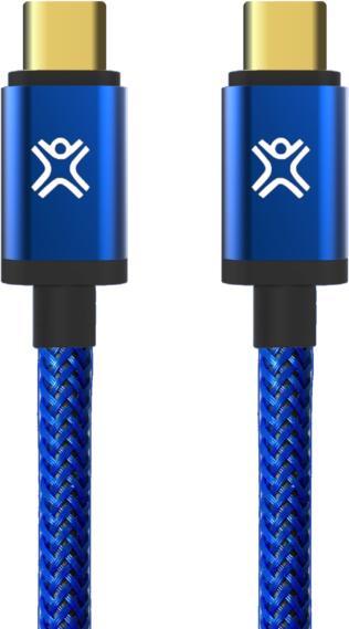 Image du produit Xlayer Câble Balistique Entièrement Réversible USB-C Vers Usb- Premium 1.2m Bleu (1.20 m, USB 3.2 Gen 1)