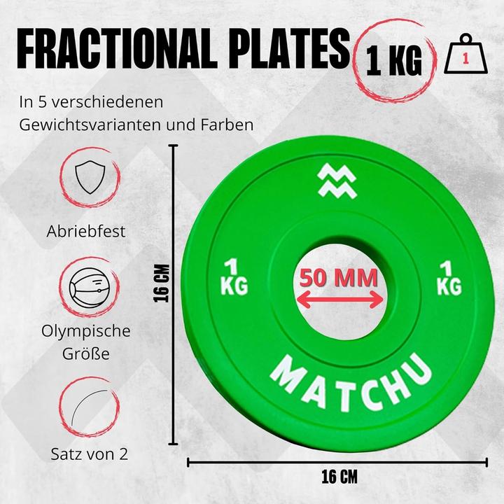 Actual product image Matchu Sports Fractional Plates - Mini Hantelscheiben (2 Stück)