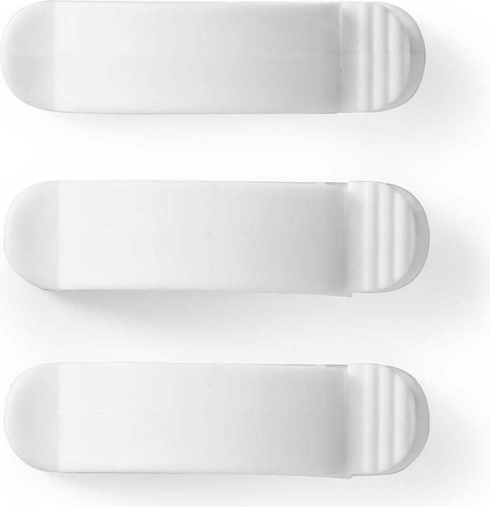 Immagine prodotto Nedis Gestione dei cavi Clip bloccate 3 pezzi in silicone 55 mm Bianco