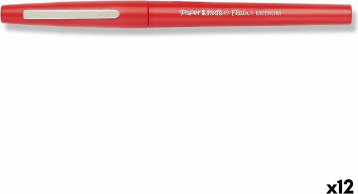Actual product image Paper Mate Flair Fineliner Medium 12 pieces (Red, 12 x)