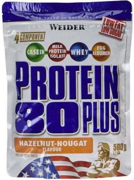 Produktbild Weider Protein 80 Plus (Haselnuss, 1 Stk., 500 g)