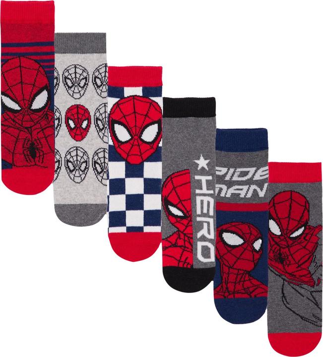 Spiderman Socken Jungen (6erPack) (6er Pack, 32 - 34)