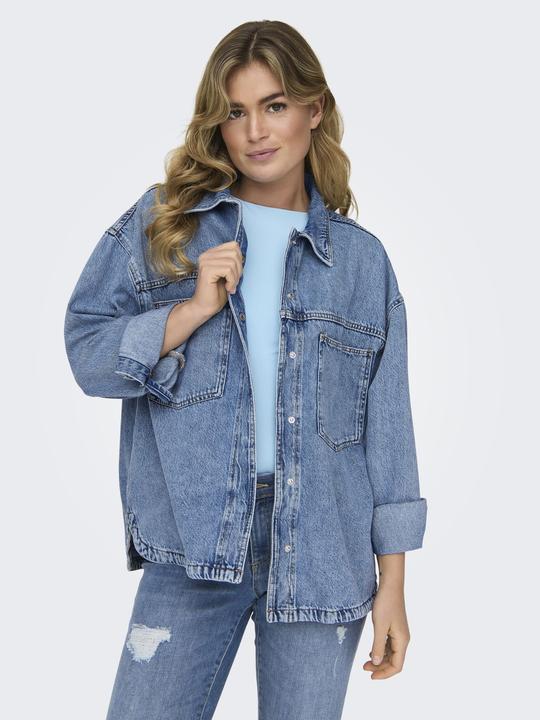 Immagine prodotto Only Vestibilità regolare Collo a camicia Polsini con bottone Spalla bassa Camicia in denim Camicia in (XL)