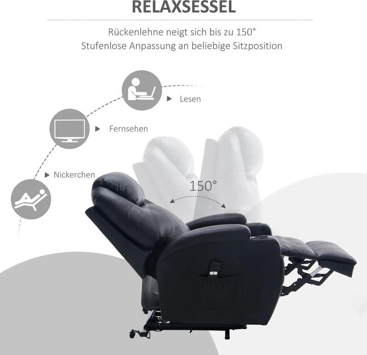 Produktbild Homcom Massagesessel mit Liegefunktion