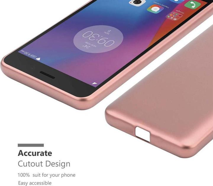 Actual product image Cadorabo TPU Matt Metallic Cover (lg K6, Lenovo K6 Power)