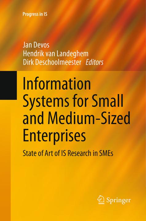Produktbild Information Systems for Small and Medium-sized Enterprises (Hendrik van Landeghem, Dirk Deschoolmeester, Jan Devos, 2016)