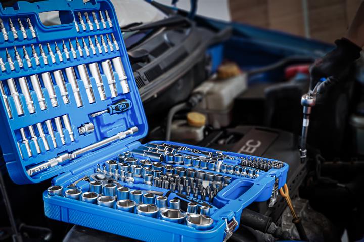 Actual product image BGS Socket spanner set (3/8", 1/4", 1/2")