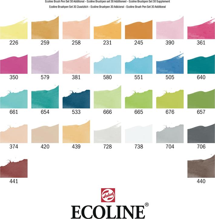 Immagine prodotto Talens Set di pennelli Ecoline (Multicolore, 30 x)